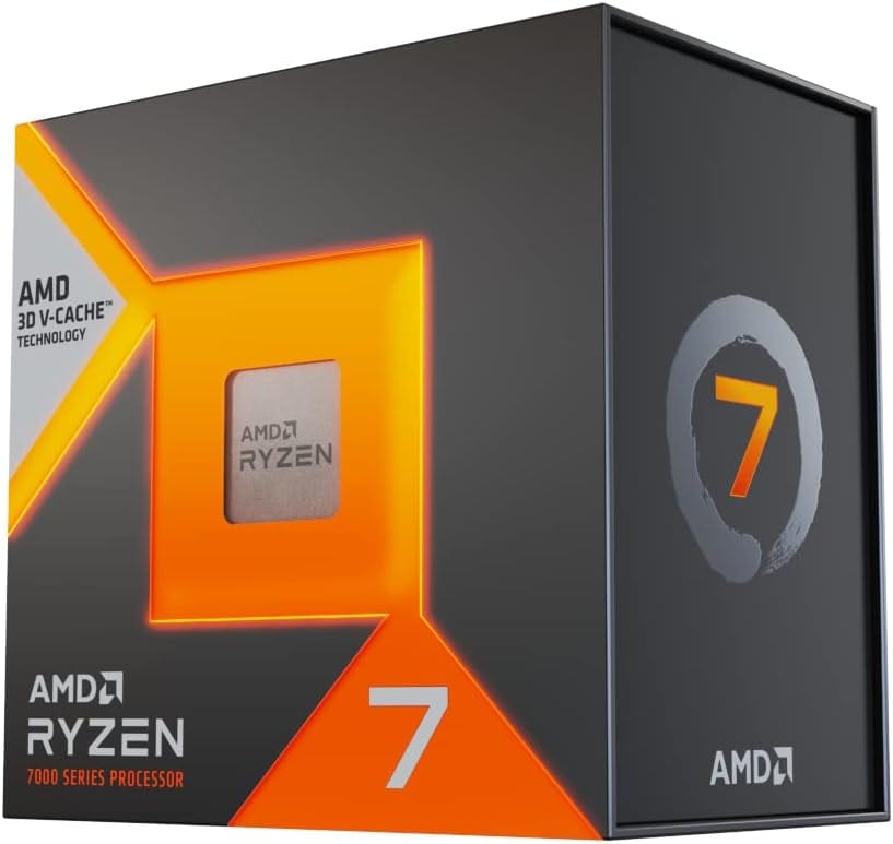 Processador AMD Ryzen 7 7800X3D, 4.2GHz (5.0GHz Max Turbo), Cache 104MB, 8 Núcleos, 16 Threads, AM5, Vídeo Integrado - 100-100000910WOF