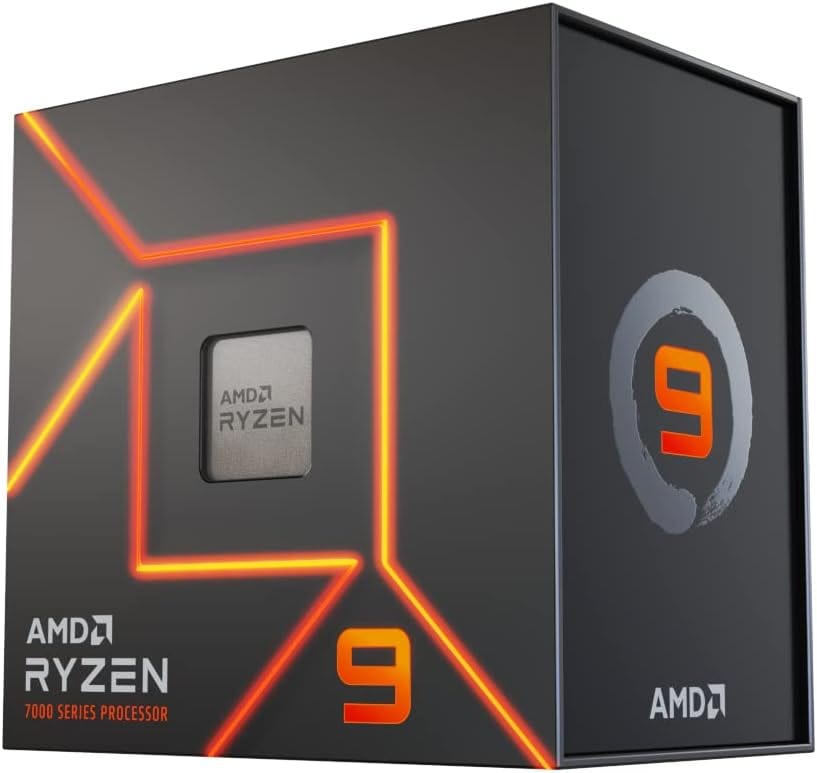 Processador AMD Ryzen 9 7900X, 4.7GHz (5.6GHz Max Turbo), Cache 76MB, 12 Núcleos, 24 Threads, AM5, Vídeo Integrado - 100-100000589WOF