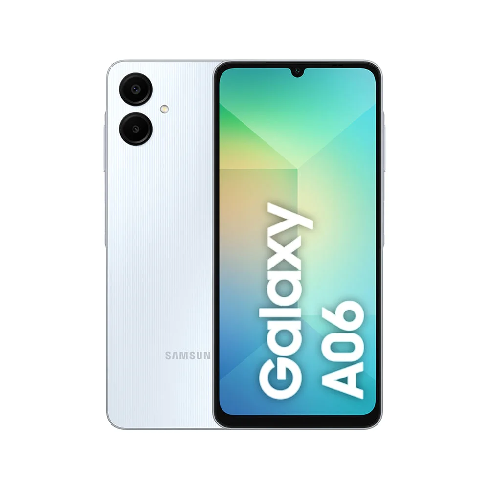 Smartphone Samsung Galaxy A06 4G 128GB 4GB RAM Tela 6,7" HD+ Câmera 50MP Bateria 5000mAh Android 14 Branco
