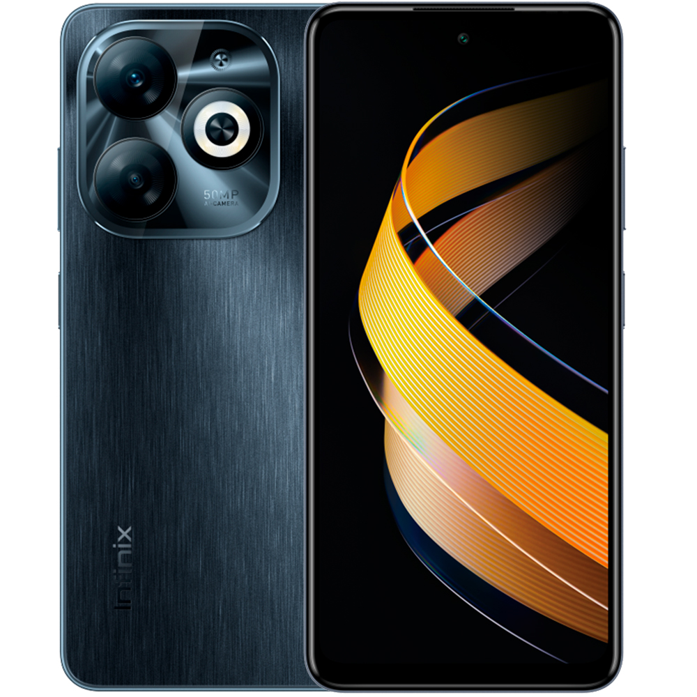 Smartphone Infinix Smart 8 Pro 4G 256GB 4GB RAM Tela 6,6" 90Hz Câmera 50MP Bateria 5000mAh Android 13 Preto