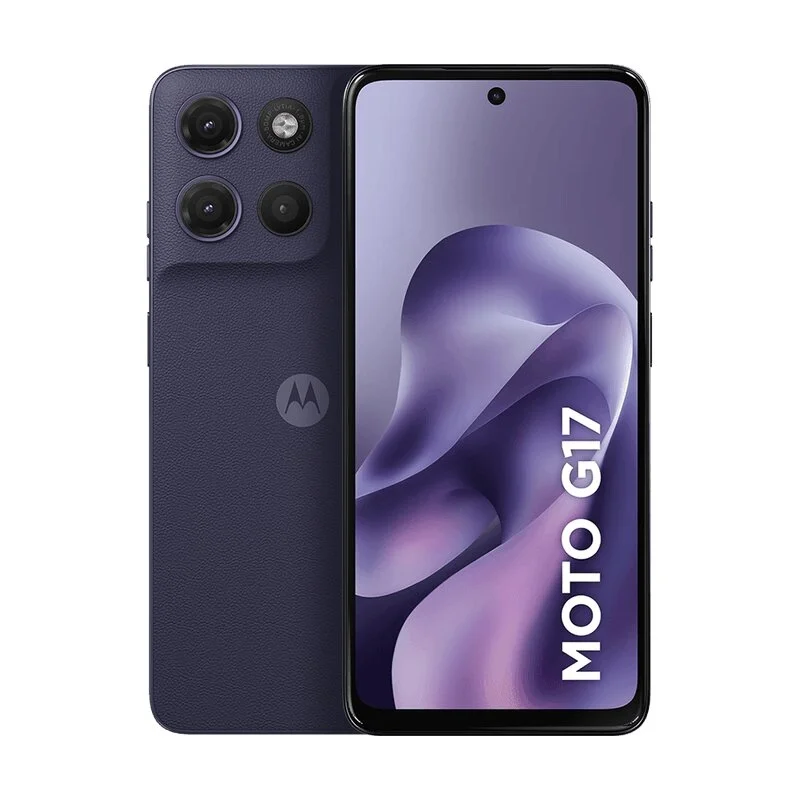 Smartphone Motorola Moto G17 4G 256GB 4GB RAM Tela 6,7" FHD+ Câmera 50MP Sony LYTIA 600 Bateria 5200mAh Android 15 Roxo
