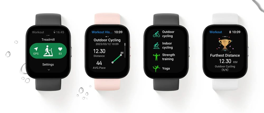 Smartwatch Amazfit Bip 5 A2215 Tela 1,91", GPS Integrado, Alexa, Chamadas Bluetooth, IP68 e +120 Modos Esportivos - Preto